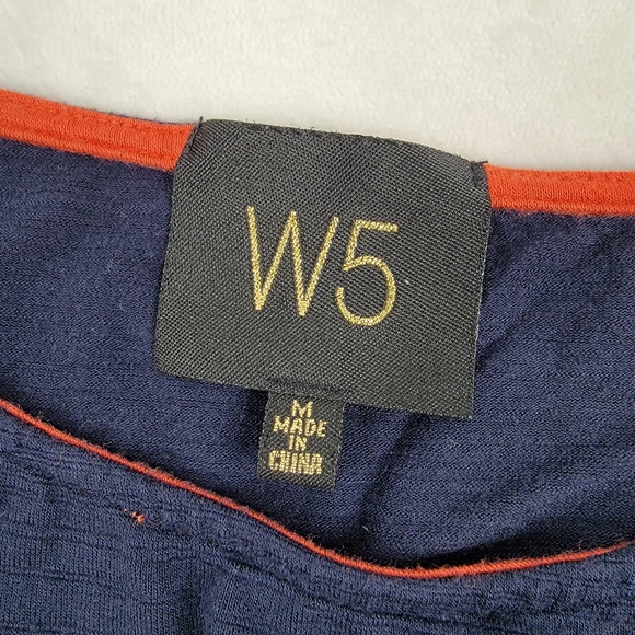 W5 Tie Front Top with Embroidered Flowers - Picture 11 of 11